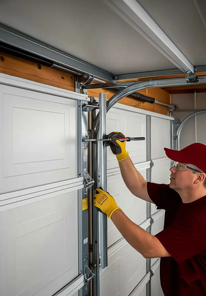 reinforced-garage-door-tracks-installation